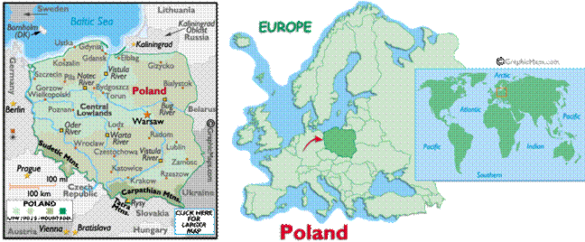 poland maps, map of poland, outline map of poland